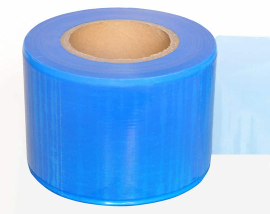 Box of 1200 Sheet Barrier Film Roll - Blue image 0