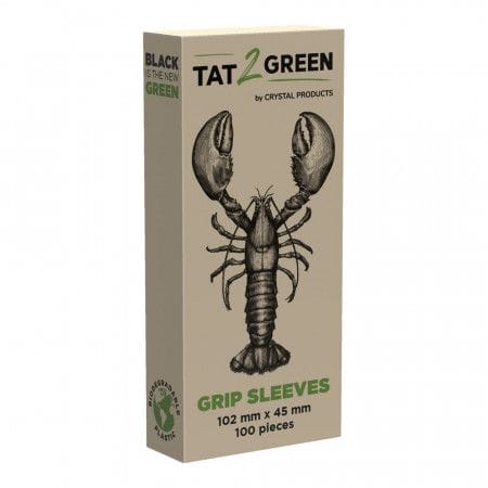 Tat2Green - Barrier Grip Sleeves - Black - 102 mm x 45 mm - Box of 100 image 0