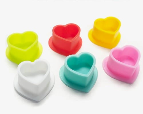 Silicone Heart Ink Cups image 0
