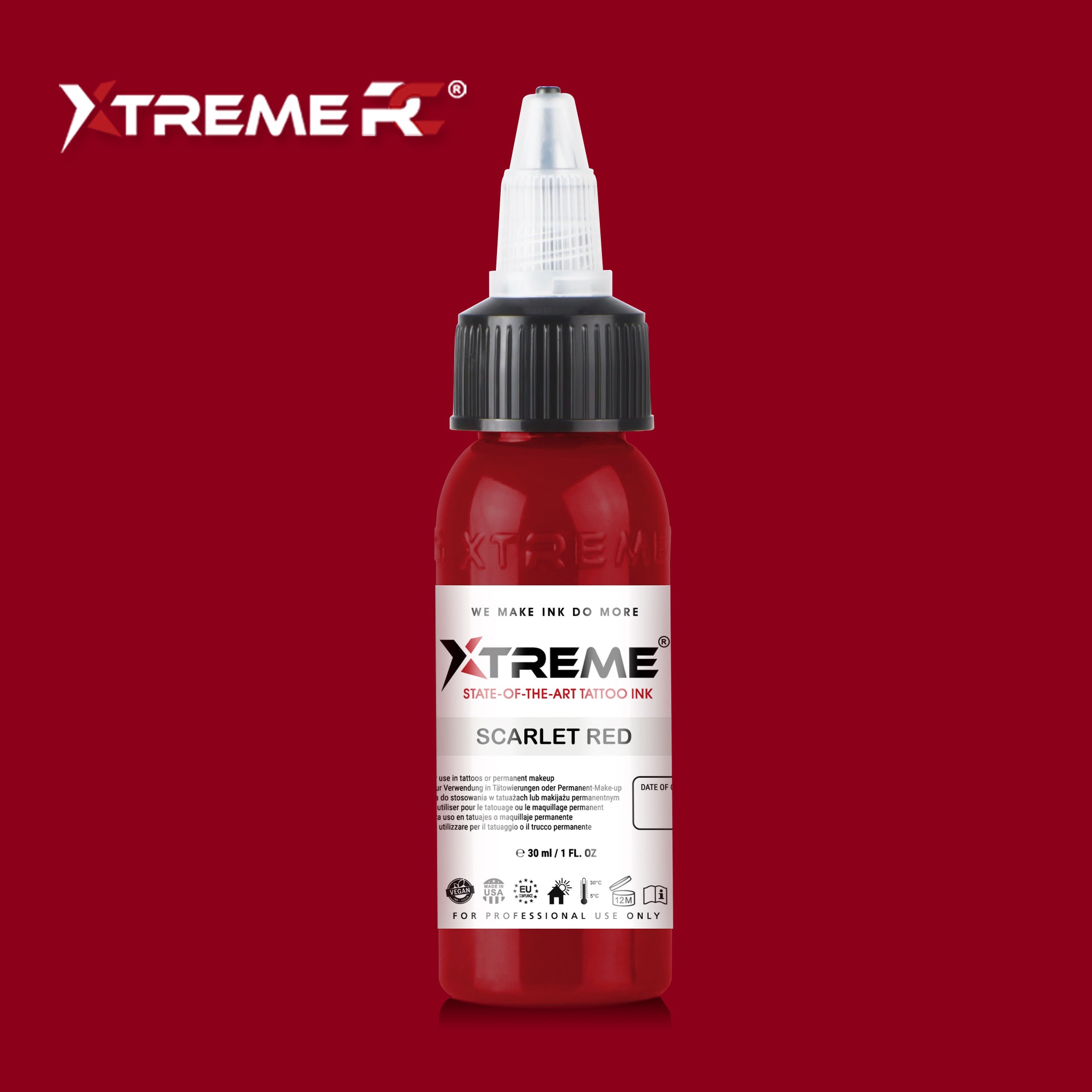 XTREME INK - SCARLET RED - 30ML (REACH COMPLIANT)