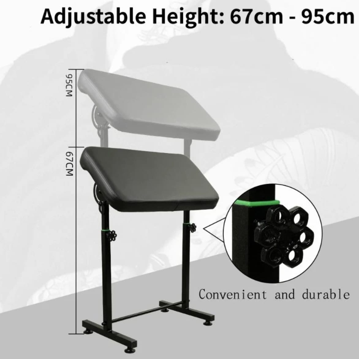 XXL BLACK ARMREST ADJUSTABLE image 2