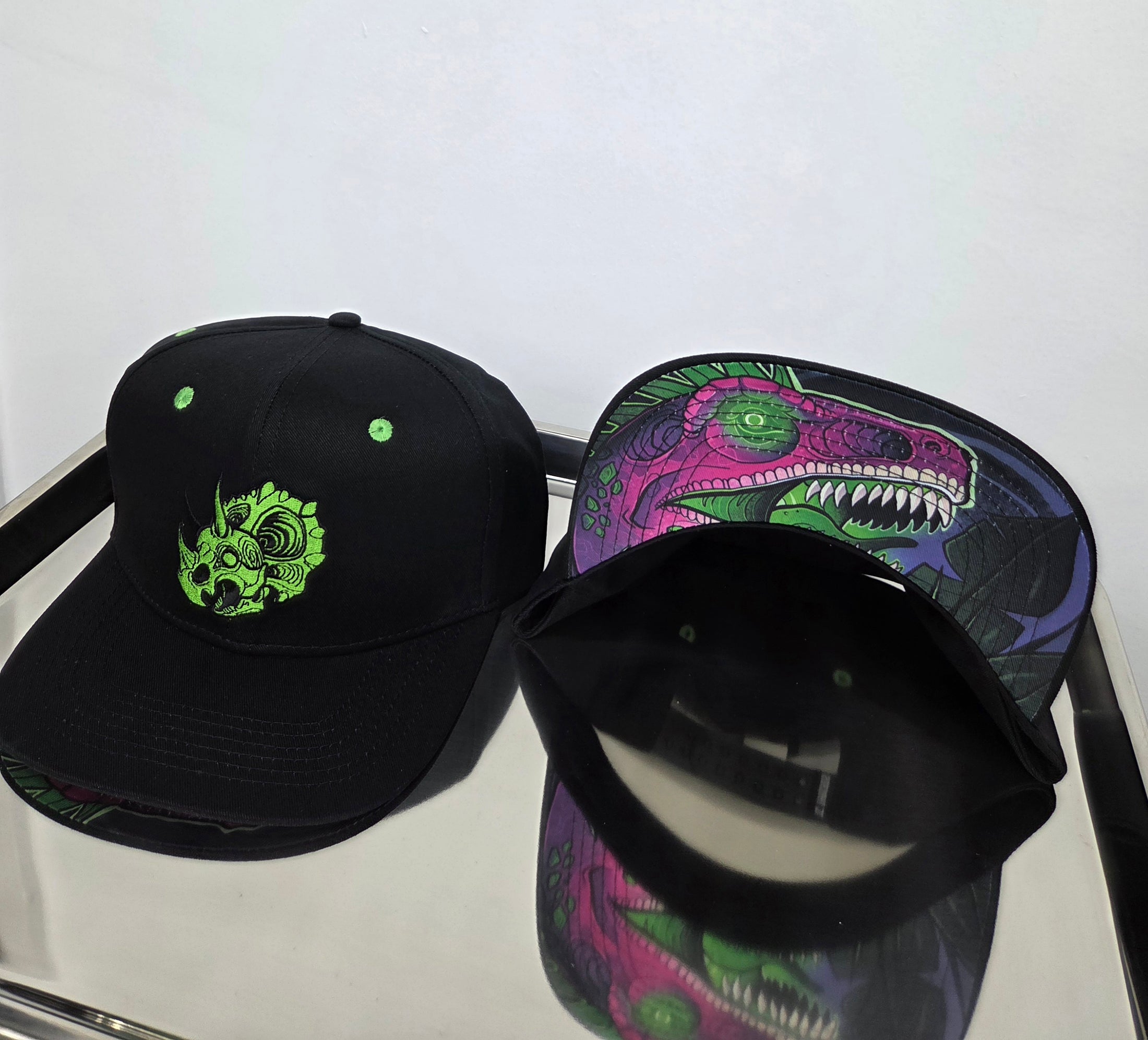 Green Triceratops - TC Threads Snap Back