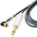 Evolution Silicone Black Angled RCA Tattoo Cord to 1/4 Inch Jack image 0
