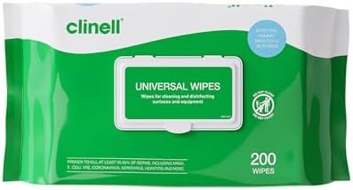 CLINELL DISINFECTING HAND/SURFACE WIPES (200) image 0
