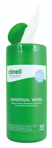 Clinell Universal Sanitising Wipes x 100 image 0