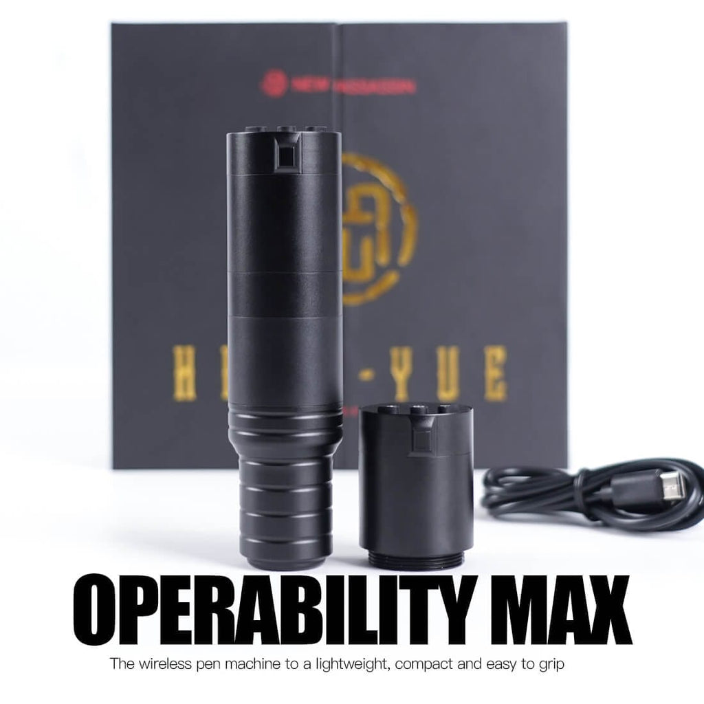 Dragonhawk Wireless Tattoo Pen Machine with 4.0MM Stroke 3hz-150hz Frequency | YUE image 3