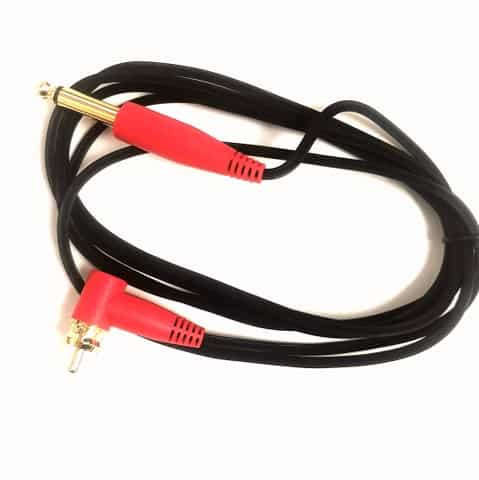 Red Angled Rca Cable image 0
