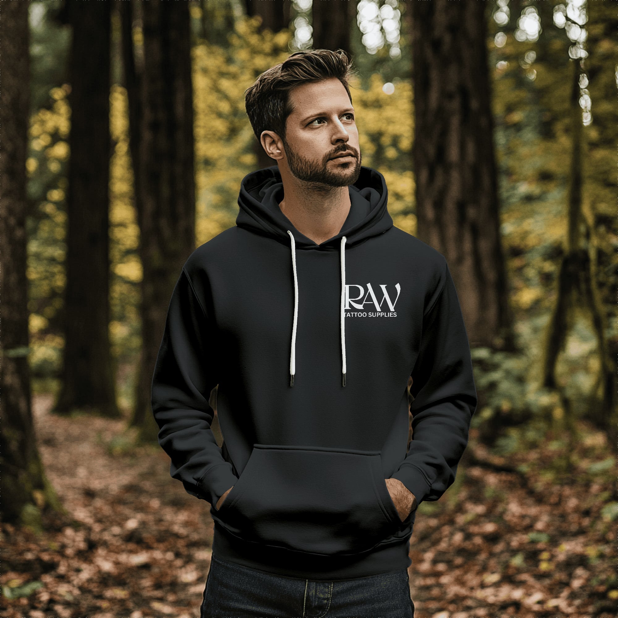 RAW TATTOO SUPPLIES BLACK HOODIE