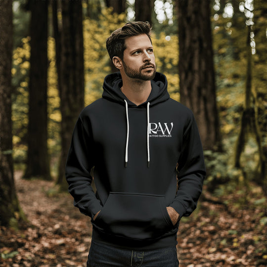 RAW TATTOO SUPPLIES BLACK HOODIE