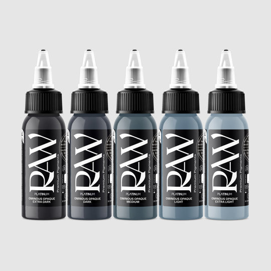 Ominous Opaque: 5-Shade Cool Grey Set | EU REACH Compliant