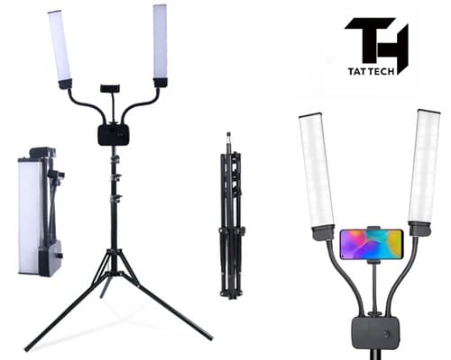 LED Double Flex Arm Floor Lamp image 0