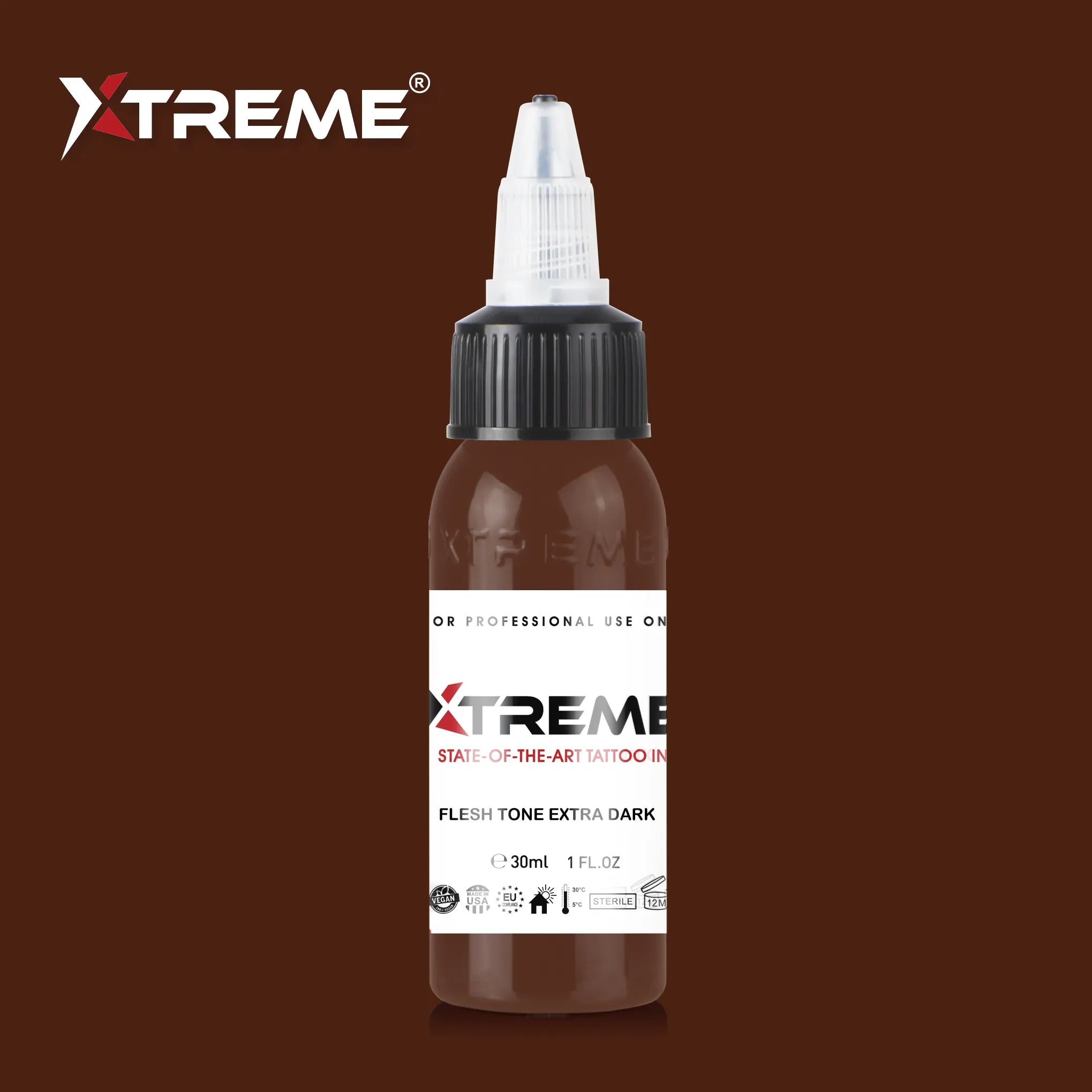 XTREME INK - FLESH TONE EXTRA DARK - 30ML (REACH COMPLIANT)