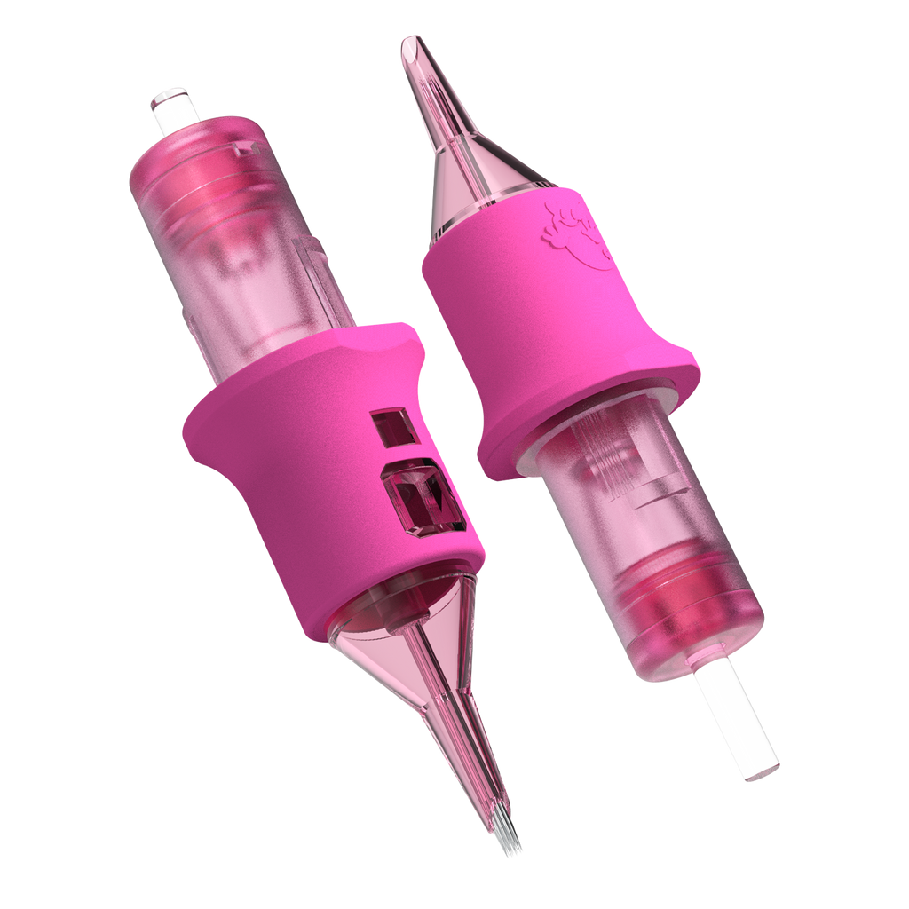 GHOST PINK CARTRIDGES -ROUND LINERS - LONG TAPER
